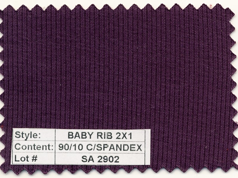 Baby Rib 2x1 Cotton Spandex